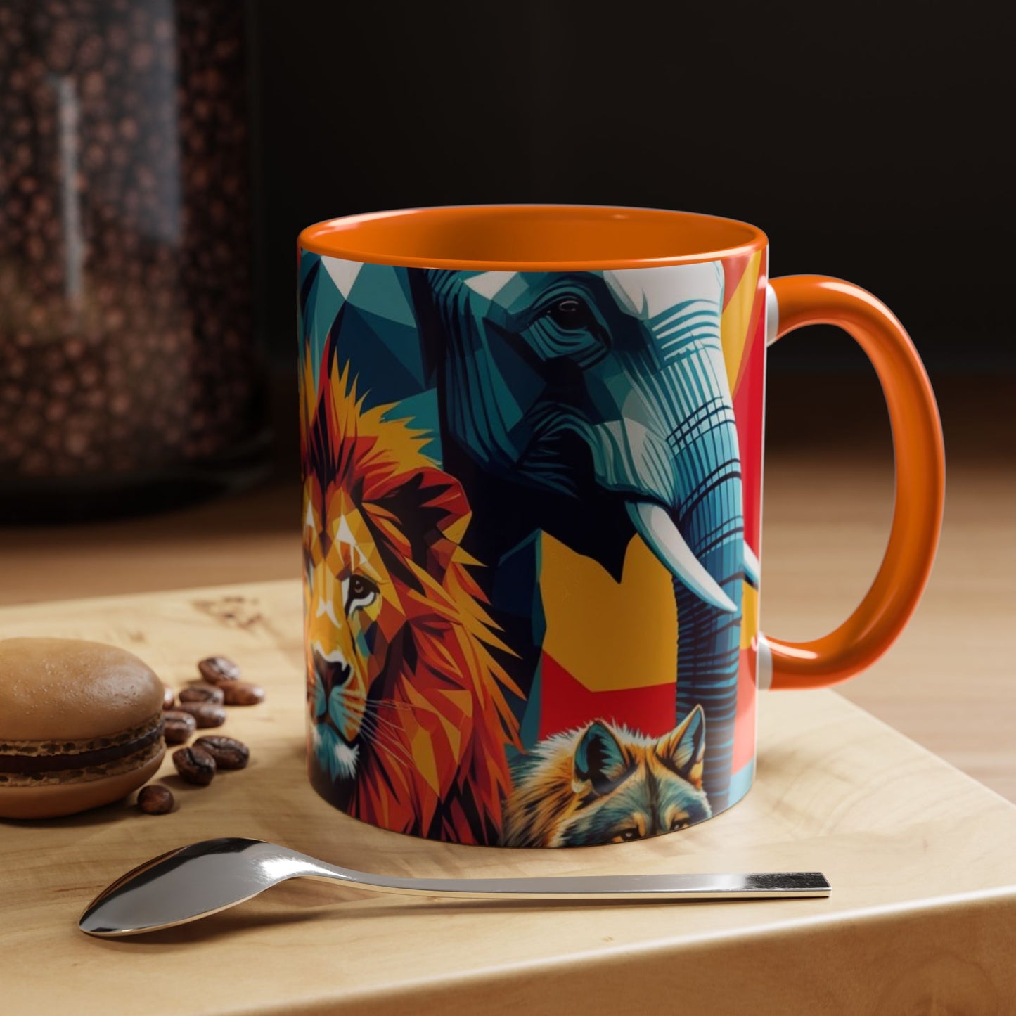 Vibrant Animal Art Coffee Mug - Bold Wildlife Design Gift