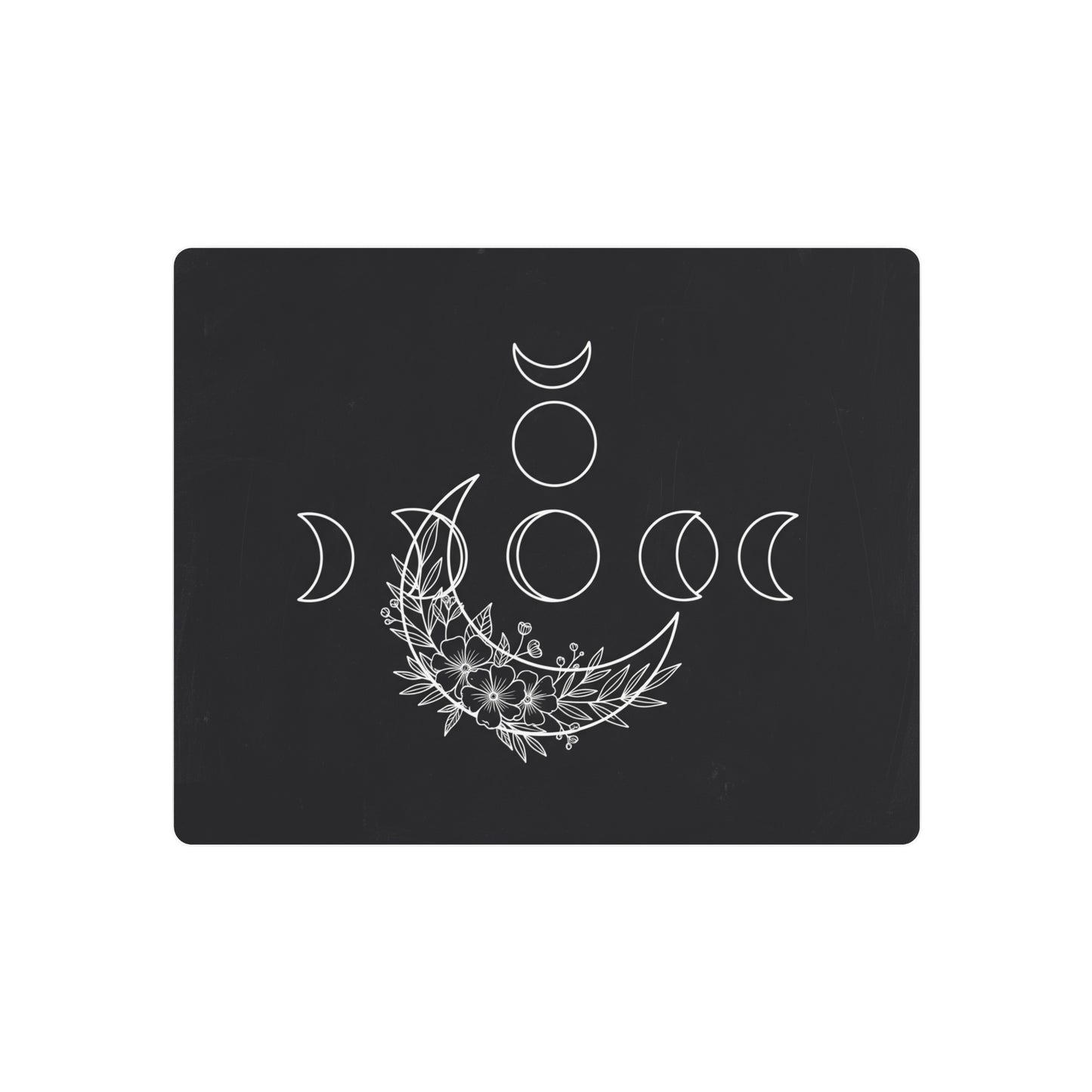 Botanical Moon Phase Wall Art – Metal Boho Accent Piece