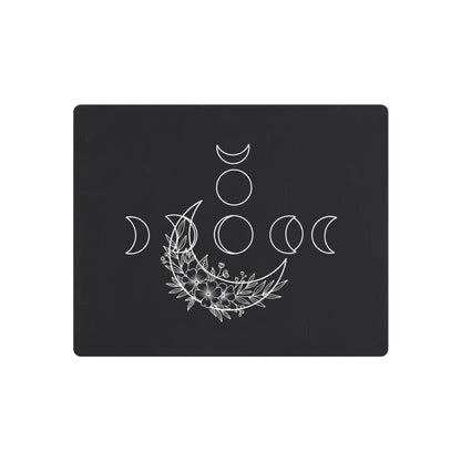 Botanical Moon Phase Wall Art – Metal Boho Accent Piece