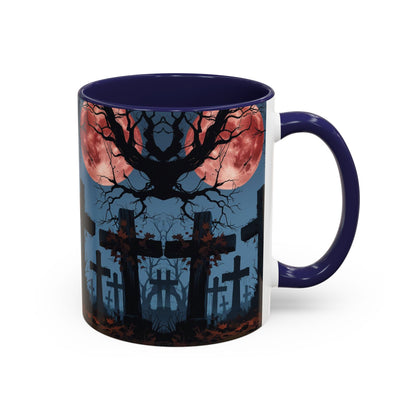 Coffee Mug - Gothic Cemetery | Spooky Halloween Decor, Nightmare Gift