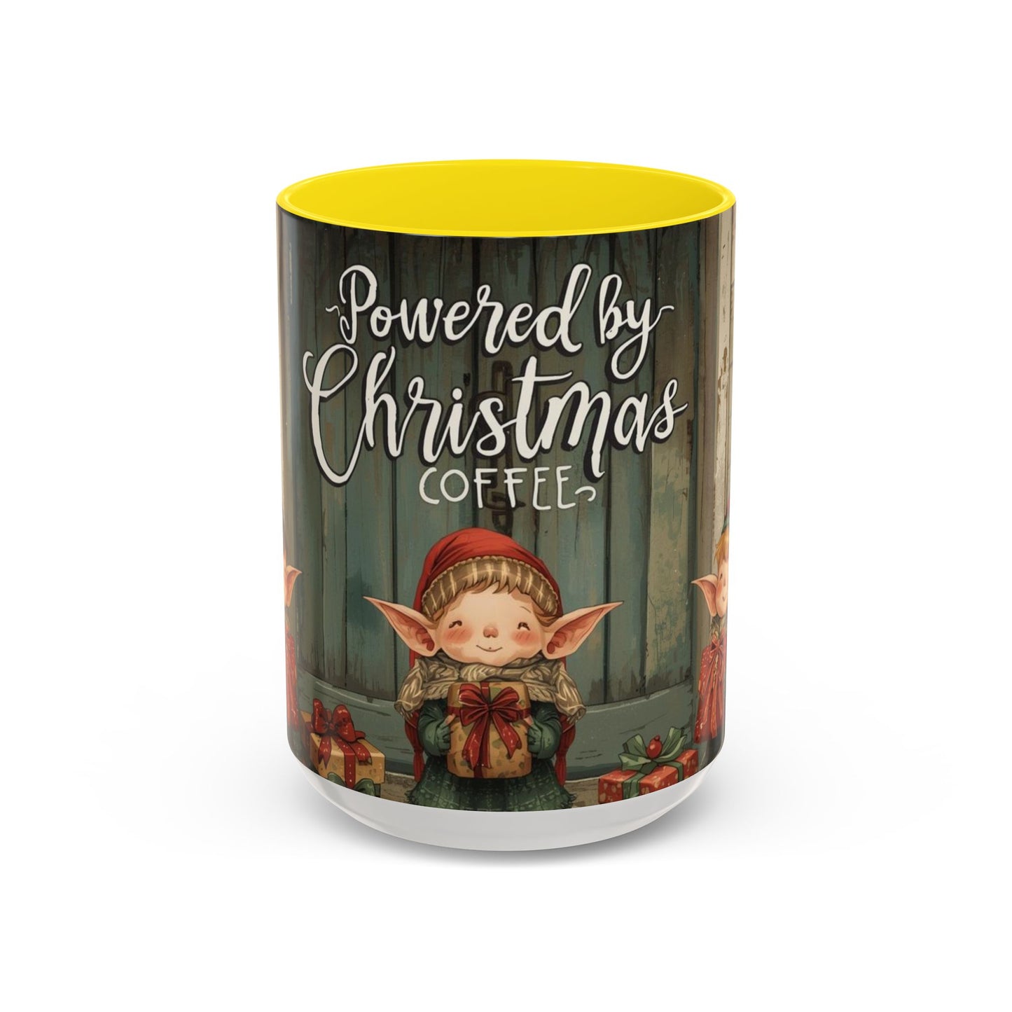 Powered By Christmas Accent Coffee Mug