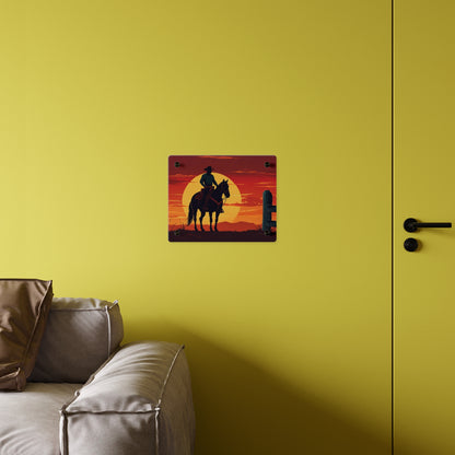 Rustic Western Sunset Acrylic Wall Art Panels - Rustic Home Decor