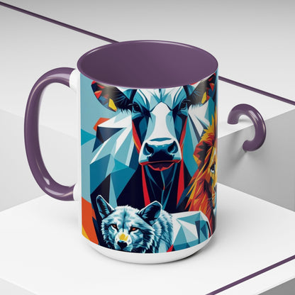 Vibrant Animal Art Coffee Mug - Bold Wildlife Design Gift