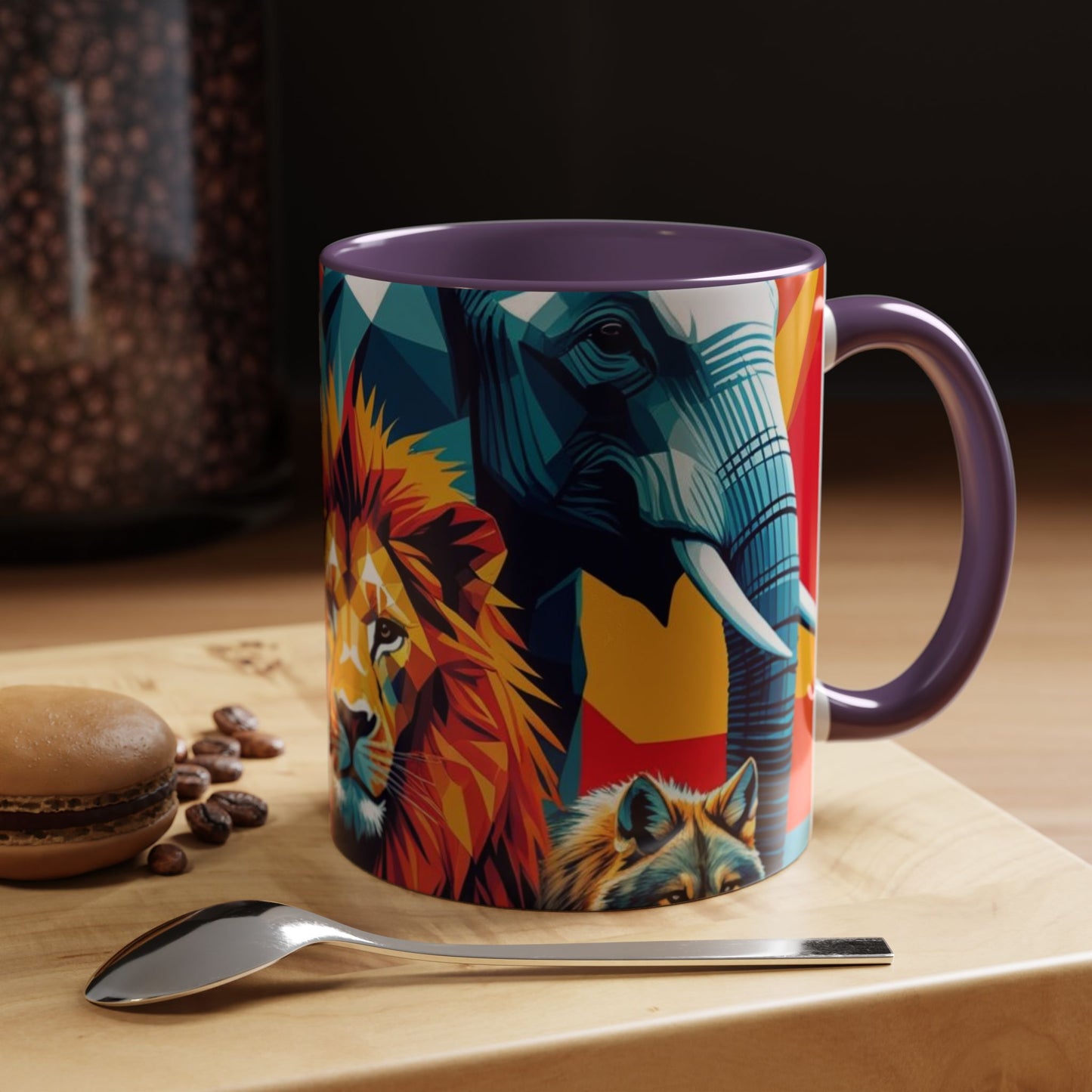 Vibrant Animal Art Coffee Mug - Bold Wildlife Design Gift