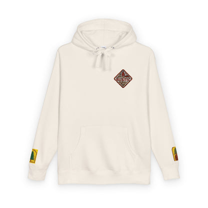 Cozy Rustic Graphic Hoodie - Unisex Fleece Pullover