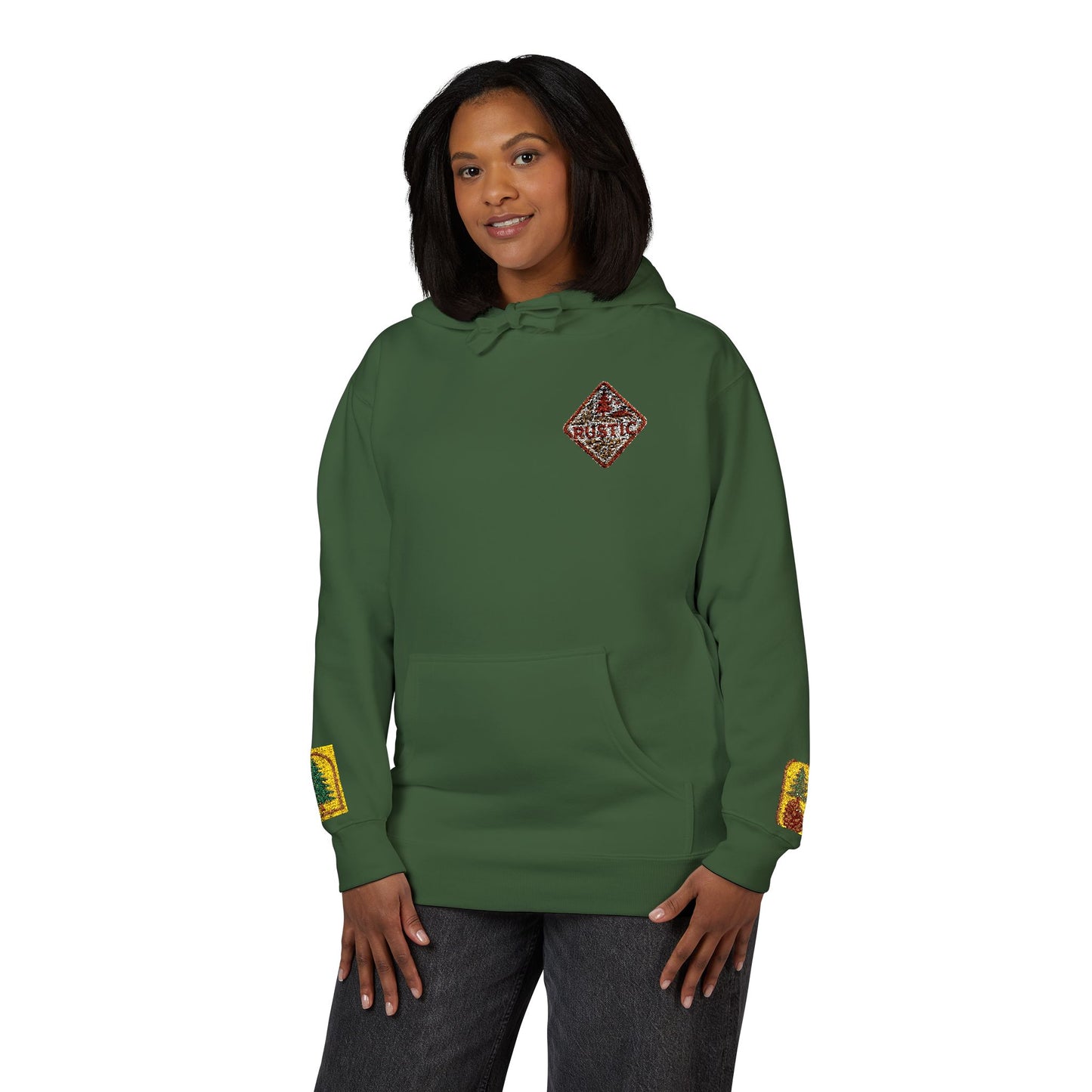 Cozy Rustic Graphic Hoodie - Unisex Fleece Pullover