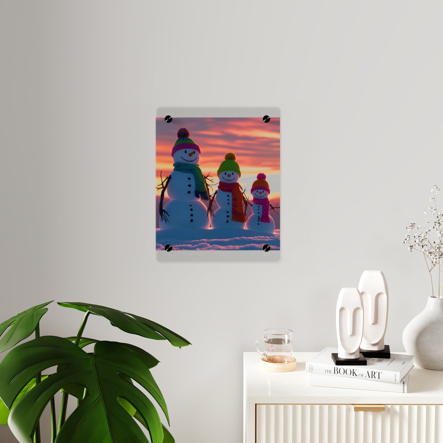 Snowman Acrylic Wall Art