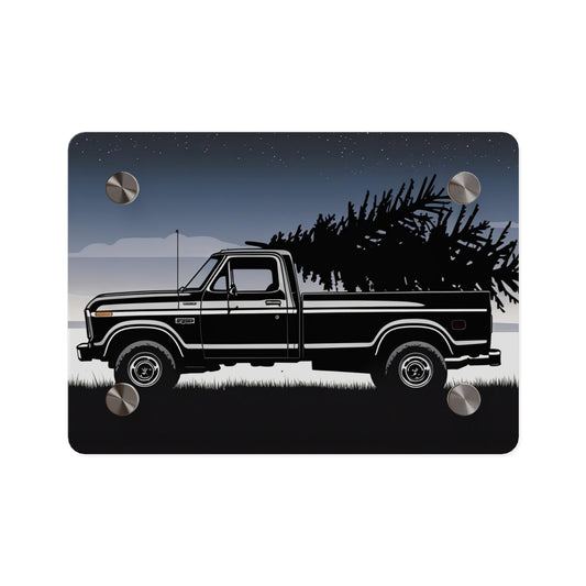 Classic Christmas Pickup – Rustic Country Wall Art