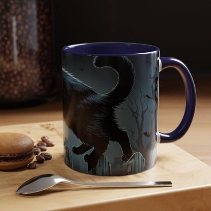 Mystical Black Cat Coffee Mug- Halloween Special
