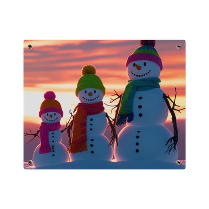 Snowman Acrylic Wall Art