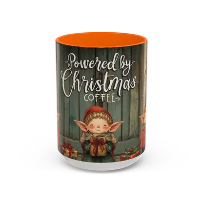 Powered By Christmas Accent Coffee Mug