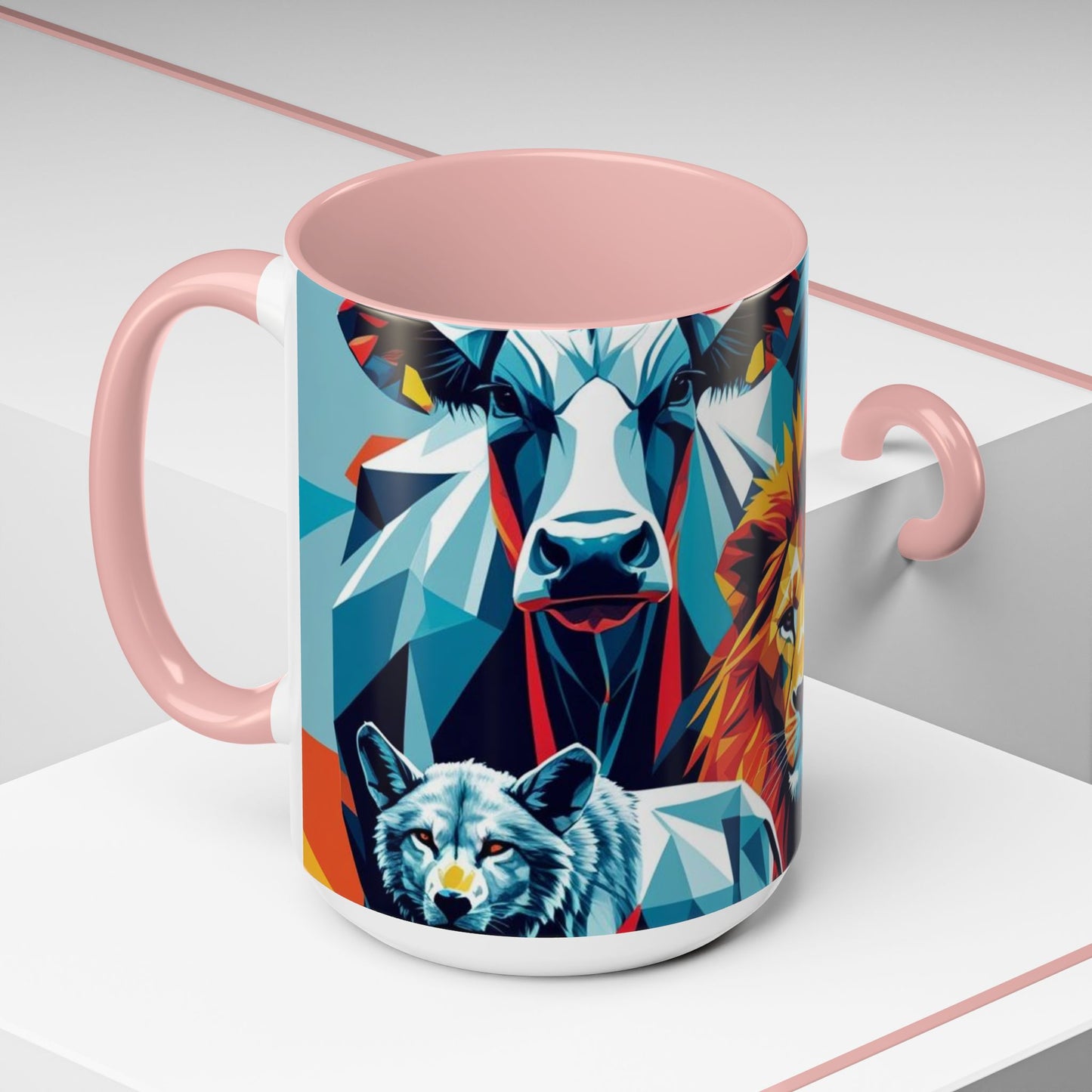 Vibrant Animal Art Coffee Mug - Bold Wildlife Design Gift