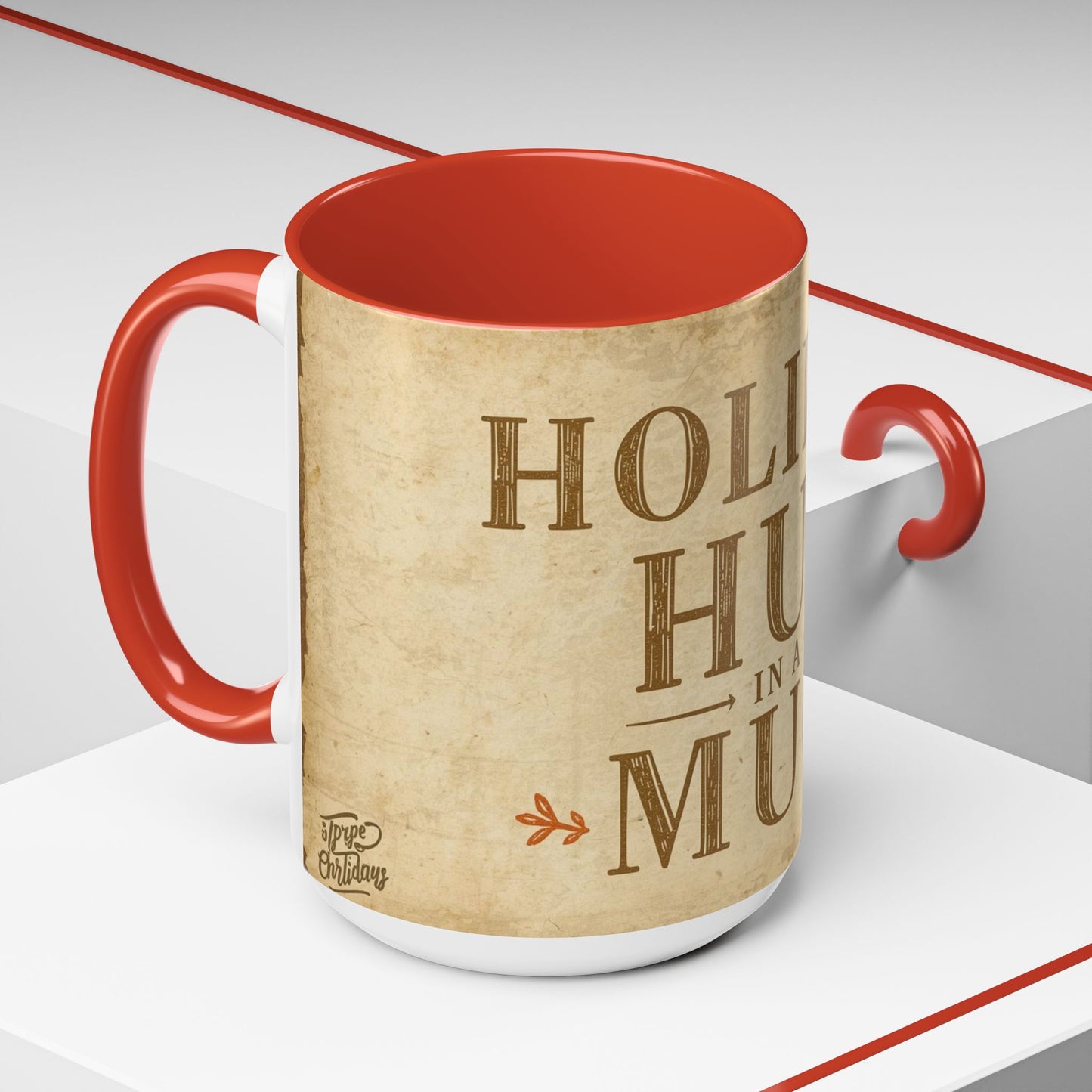 Rustic Holiday Hug Coffee Mug