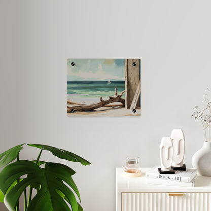 Beachside Acrylic Wall Art – Coastal Luxe Home Accent