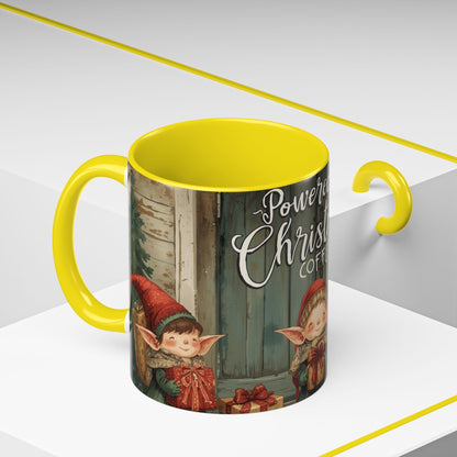 Powered By Christmas Accent Coffee Mug