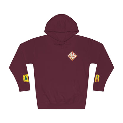 Cozy Rustic Graphic Hoodie - Unisex Fleece Pullover
