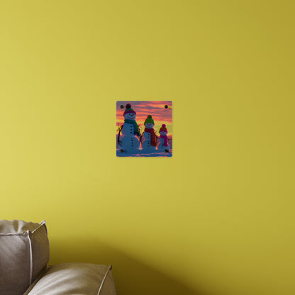 Snowman Acrylic Wall Art
