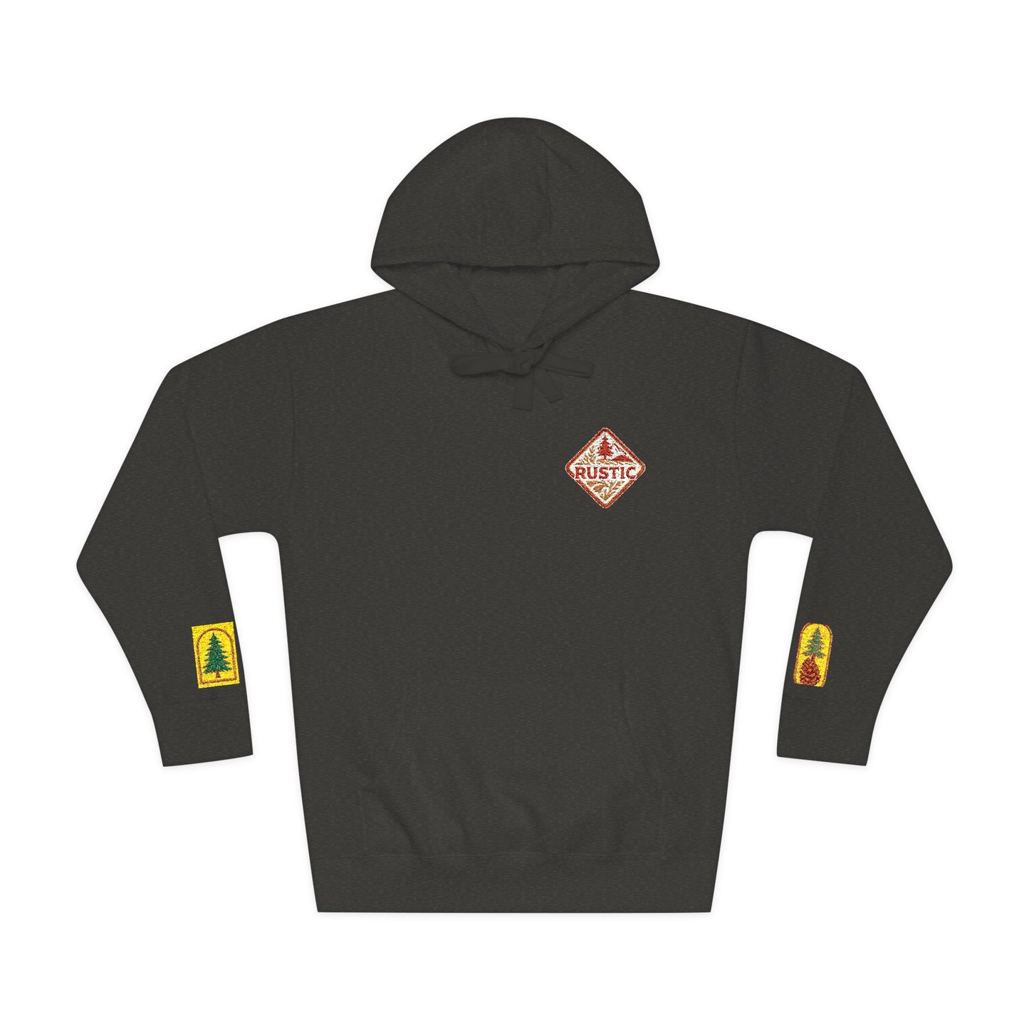 Cozy Rustic Graphic Hoodie - Unisex Fleece Pullover
