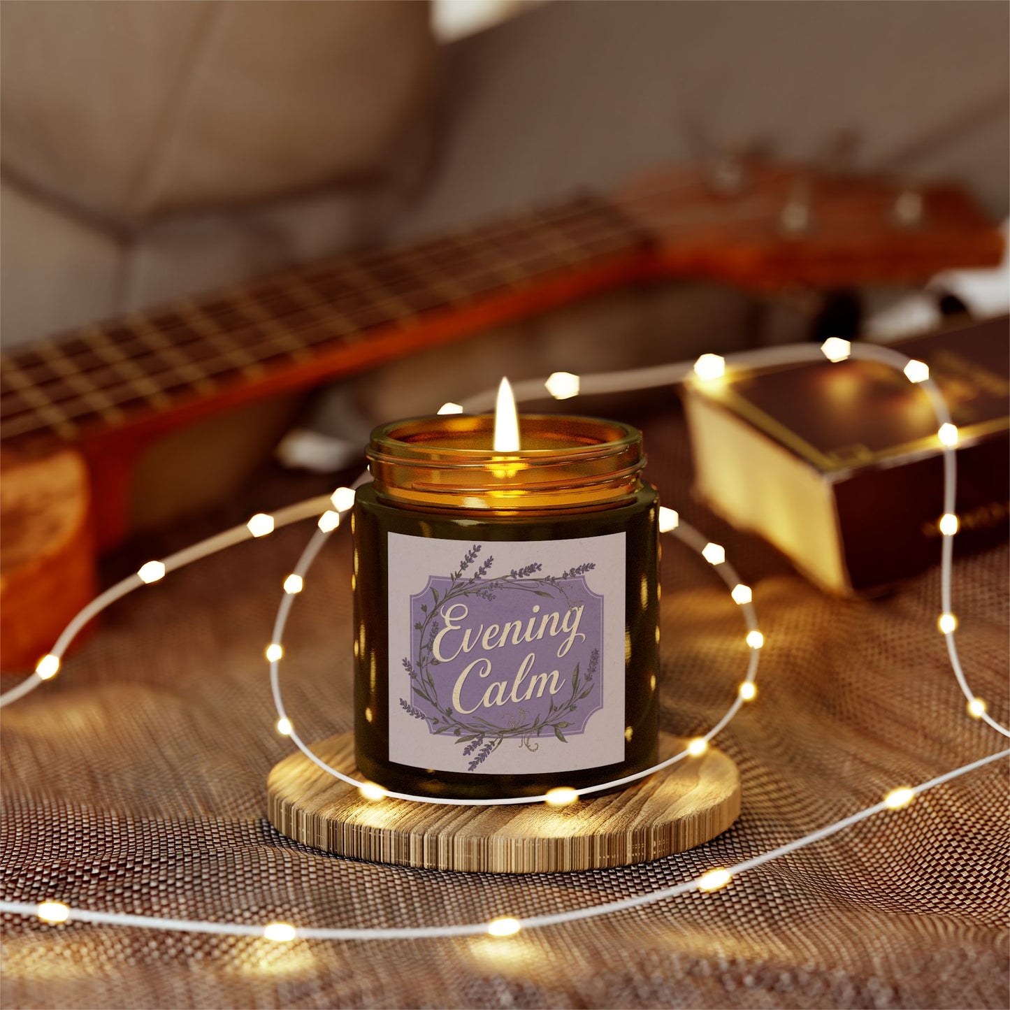 Relaxing Evening Calm - Coconut Apricot Wax Scented Candle