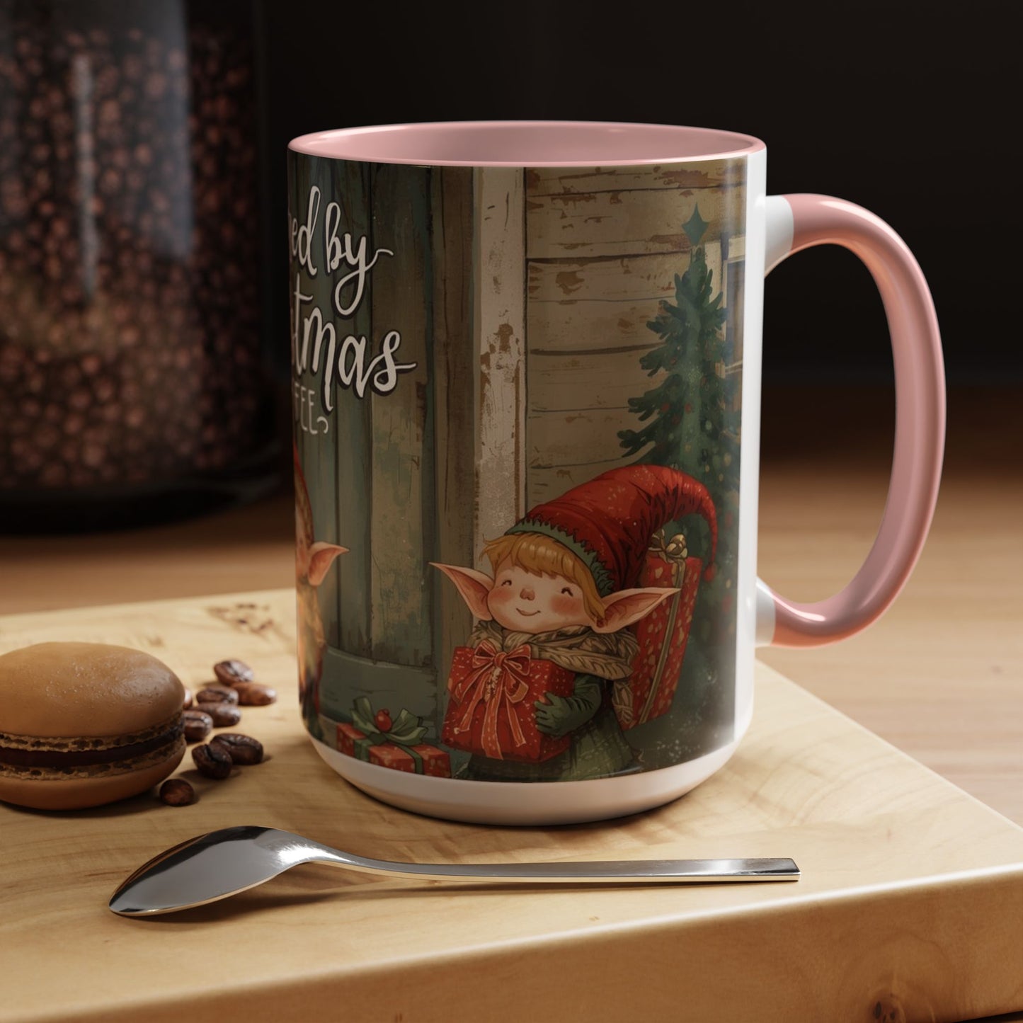 Powered By Christmas Accent Coffee Mug