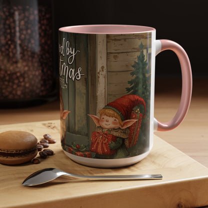 Powered By Christmas Accent Coffee Mug