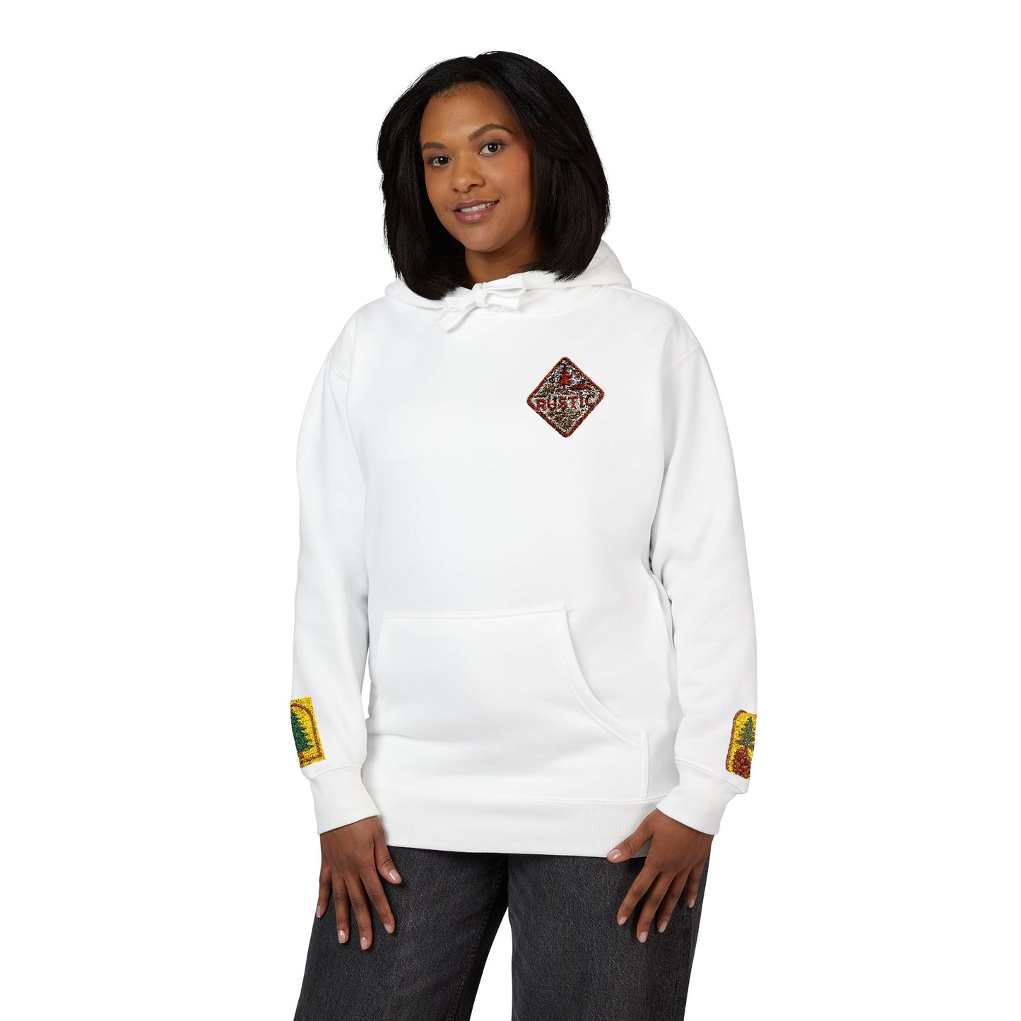 Cozy Rustic Graphic Hoodie - Unisex Fleece Pullover