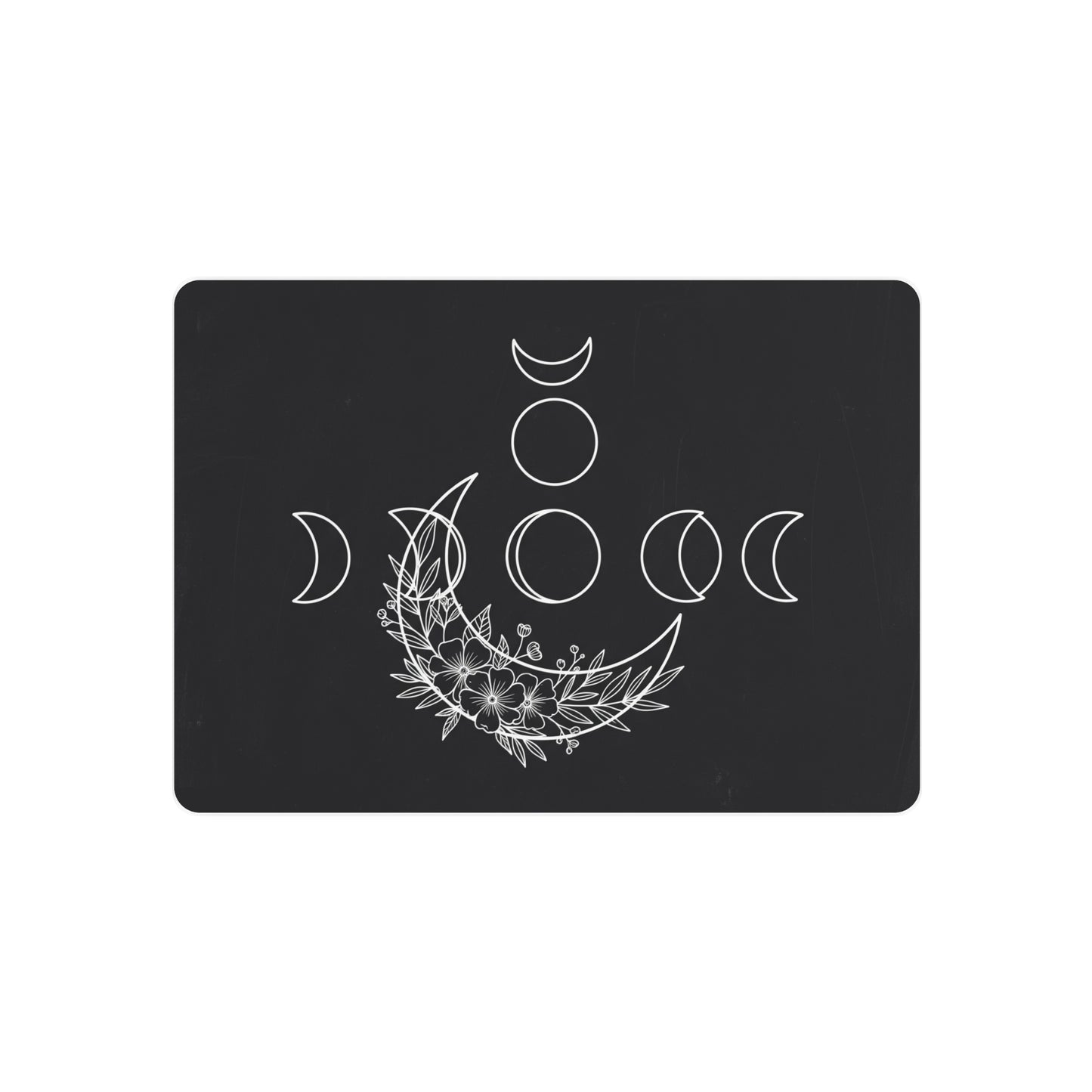 Botanical Moon Phase Wall Art – Metal Boho Accent Piece