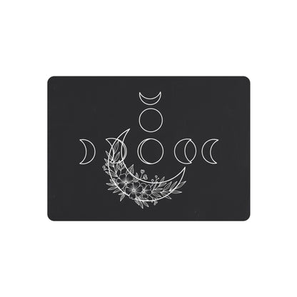Botanical Moon Phase Wall Art – Metal Boho Accent Piece