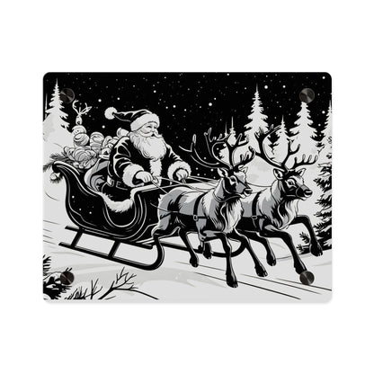 Santa's Sleigh Night Sky - Acrylic Wall Art Panel