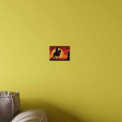 Rustic Western Sunset Acrylic Wall Art Panels - Rustic Home Decor