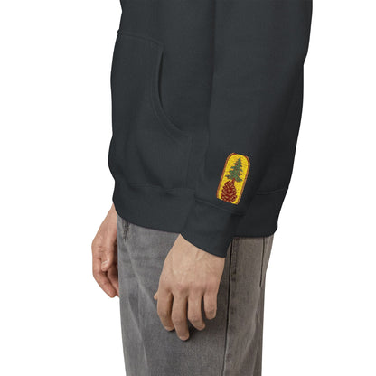 Cozy Rustic Graphic Hoodie - Unisex Fleece Pullover