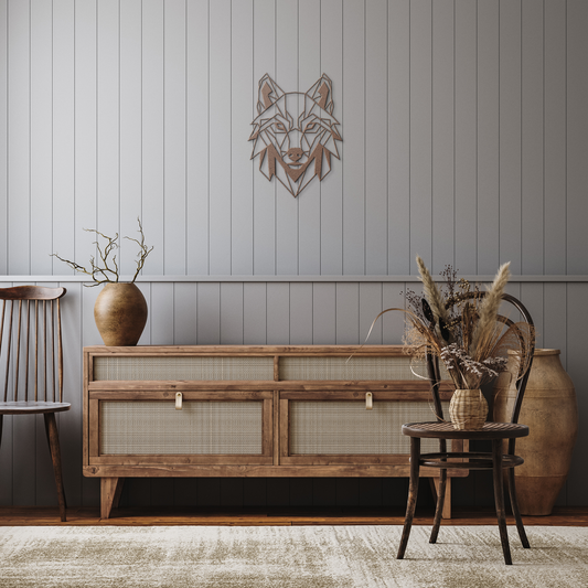 Alpha_Wolf_Silhouette__Geometric_Meta_Copper_Rustic_Hallway_Mockup.png