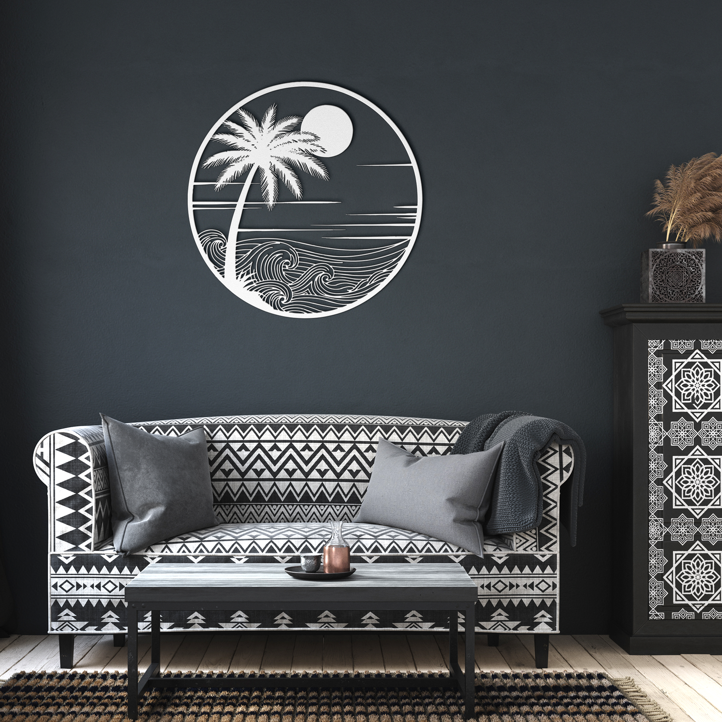 Coastal_Sunset_Cutout__Palm_Tree__Oc_White_Dark_Living_Room_Mockup.png