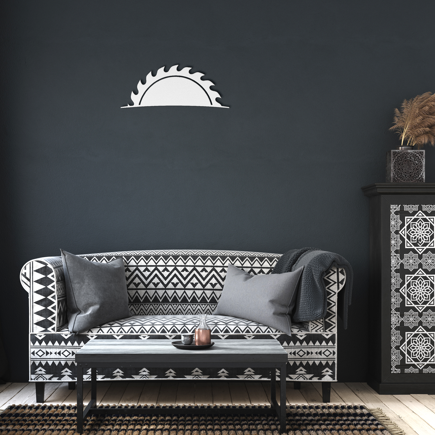 Custom_Die-Cut_Metal_Sign__Personaliz_White_Dark_Living_Room_Mockup.png