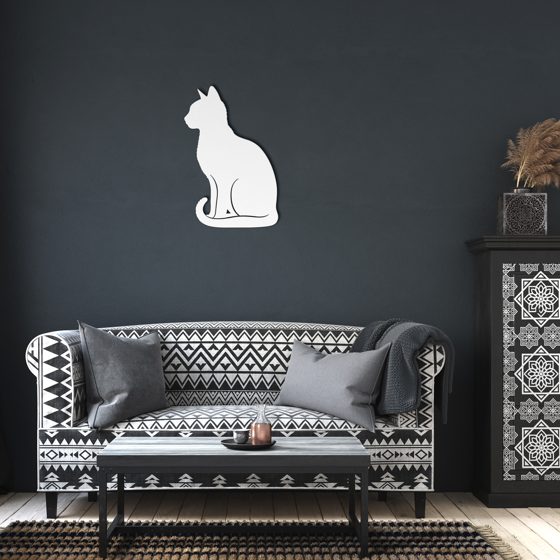 Customized_Cat_Wall_Art_-Metal_Signs_White_Dark_Living_Room_Mockup.png