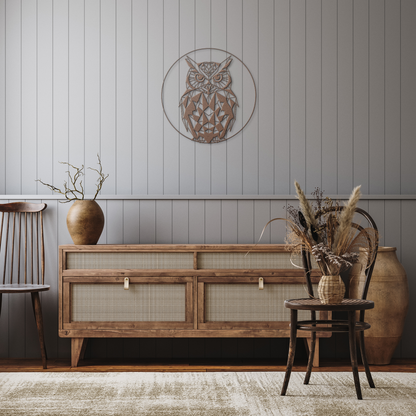 Mystic_Owl_Circle__Contemporary_Metal_Copper_Rustic_Hallway_Mockup.png