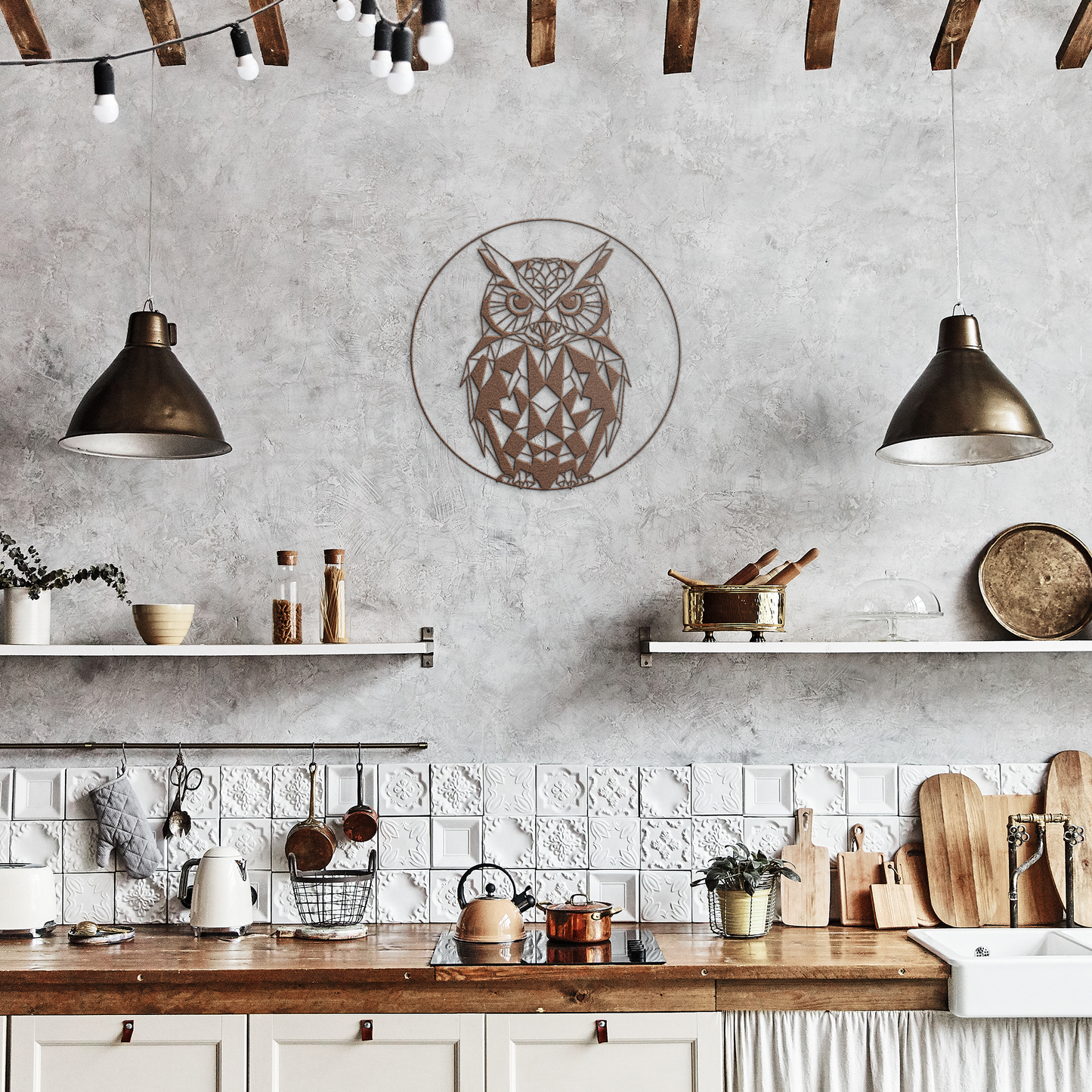 Mystic_Owl_Circle__Contemporary_Metal_Copper_Rustic_Kitchen_Mockup.png