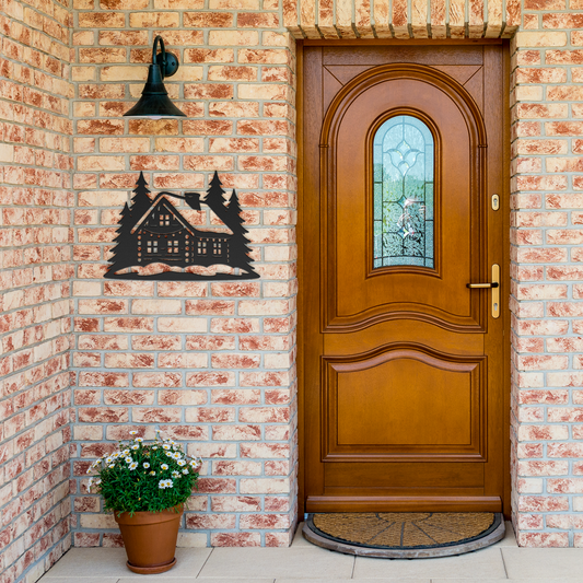 Winter_Cabin_Metal_Silhouette_Wall_Art_Black_Brick_Entrance_Mockup.png