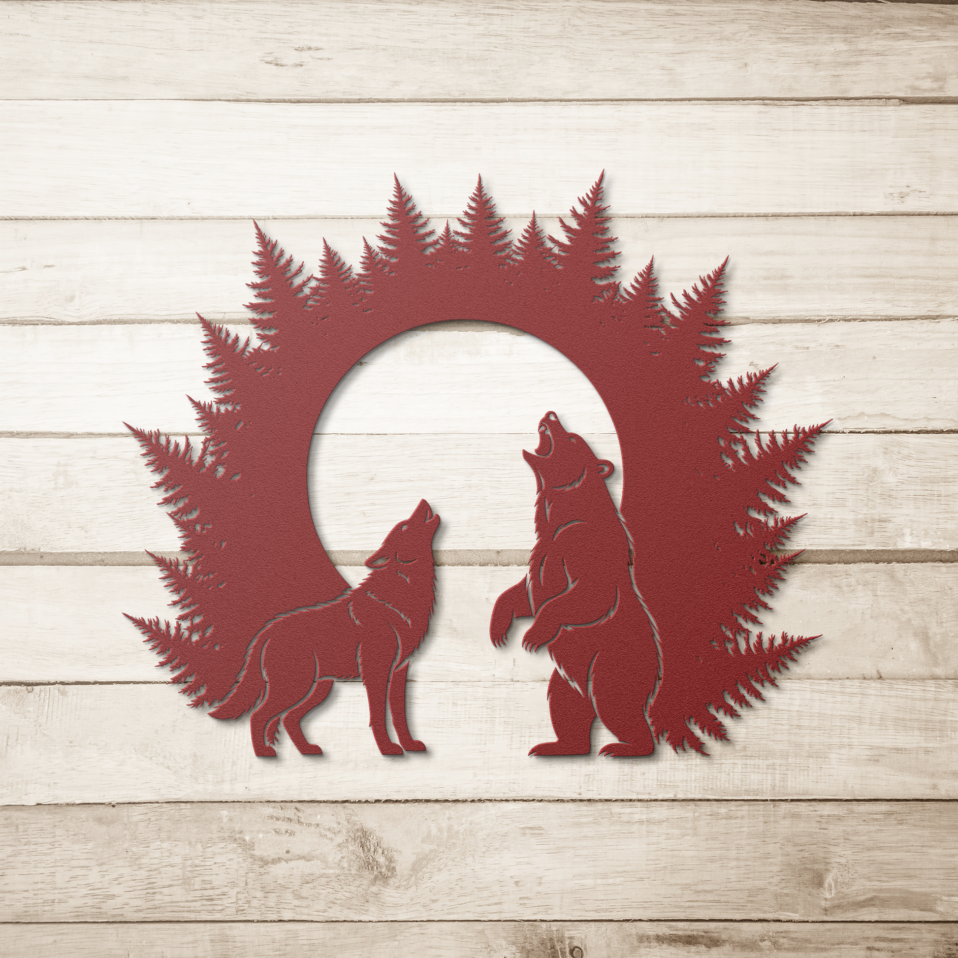Woodland_Moon_Silhouette__Rustic_Wolf_Red_Simple_Wood_BKGD_Mockup.png